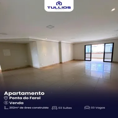 Seu novo lar com amplitude e charme na Ponta do Farol!