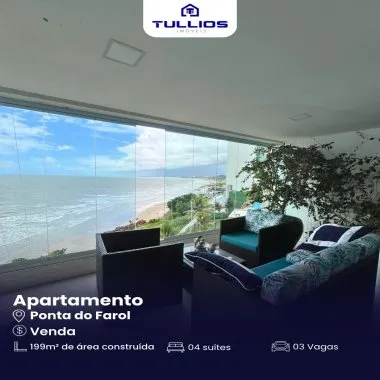Luxuoso Apartamento à Venda – Vista Permanente para o Mar! 