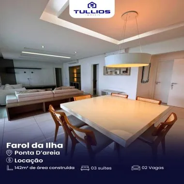 Apartamento para locação no Farol da Ilha – Vista para a lagoa e puro conforto!