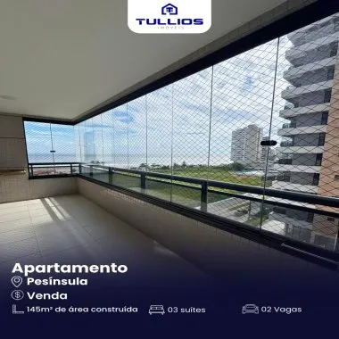 Apartamento à Venda na Península – Alto Padrão, Vista Mar e Lagoa!