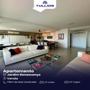 Jardim Renascença -Apartamento alto padrão, com vista para o mar e excelente localização!