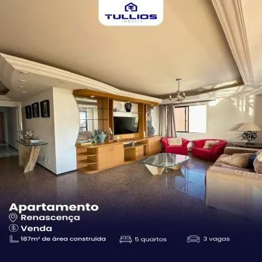 Apartamento no Renascença | 187m² de Alto Padrão
