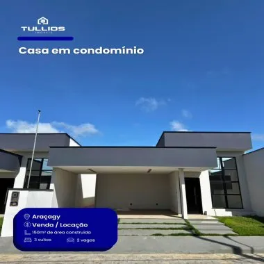 Casa moderna, ventilada e com lazer completo no Araçagy!