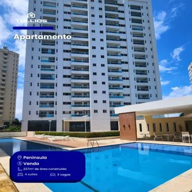 Exclusividade e sofisticação definem este apartamento de alto padrão na Península!
