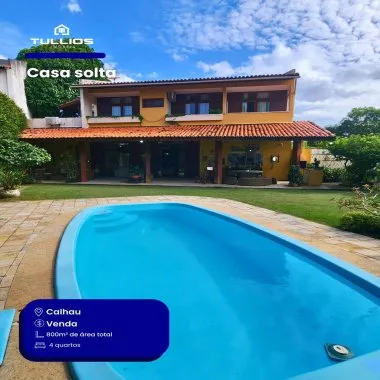 Casa no Calhau com espaço, conforto e lazer completo para toda a família.
