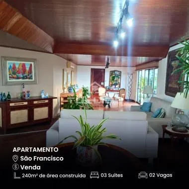 Venda- Apartamento com 3 suítes no bairro São Francisco