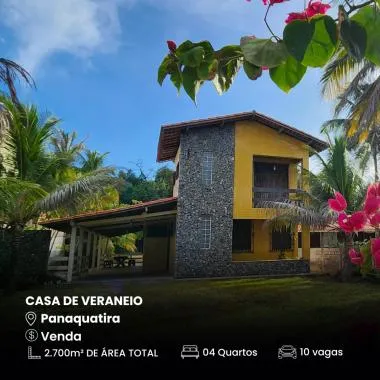 Venda- Casa com 4 quartos na Praia de Panaquatira