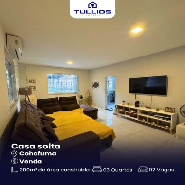  Casa solta no Cohafuma – Espaço e conforto para sua família!