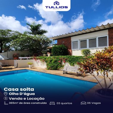 Belíssima Casa com Vista Mar à Venda no Olho D’Água!