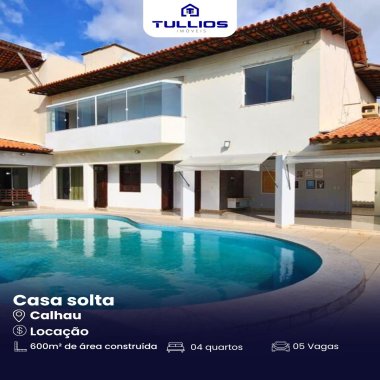 🏡 ALUGA-SE MANSÃO ALTO PADRÃO NO CALHAU, SÃO LUÍS/MA