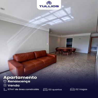 Apartamento à Venda no Renascença – Vista Mar e Sofisticação em Cada Detalhe! 🌅
