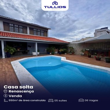 Casa à Venda no Renascença – Ampla, Nascente e com Lazer Completo
