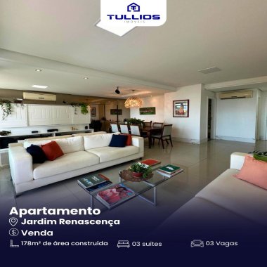 Jardim Renascença -Apartamento alto padrão, com vista para o mar e excelente localização!