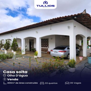 Casa à venda no Olho D’Água