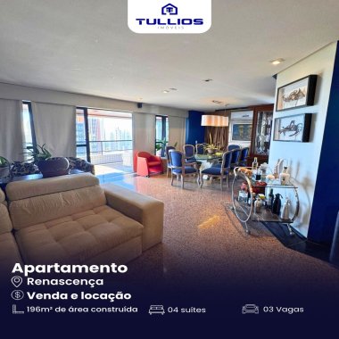 Apartamento à Venda no Renascença – Vista Mar. Oportunidade única