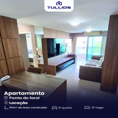 Apartamento Mobiliado para Locação – Ponta do Farol