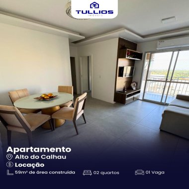 Apartamento Mobiliado para Locação – Alto do Calhau