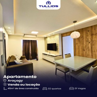 Apartamento moderno, completo e bem localizado no Araçagy