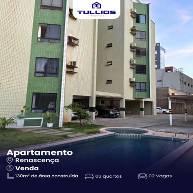 Apartamento no Renascença – Espaço, conforto e localização privilegiada!