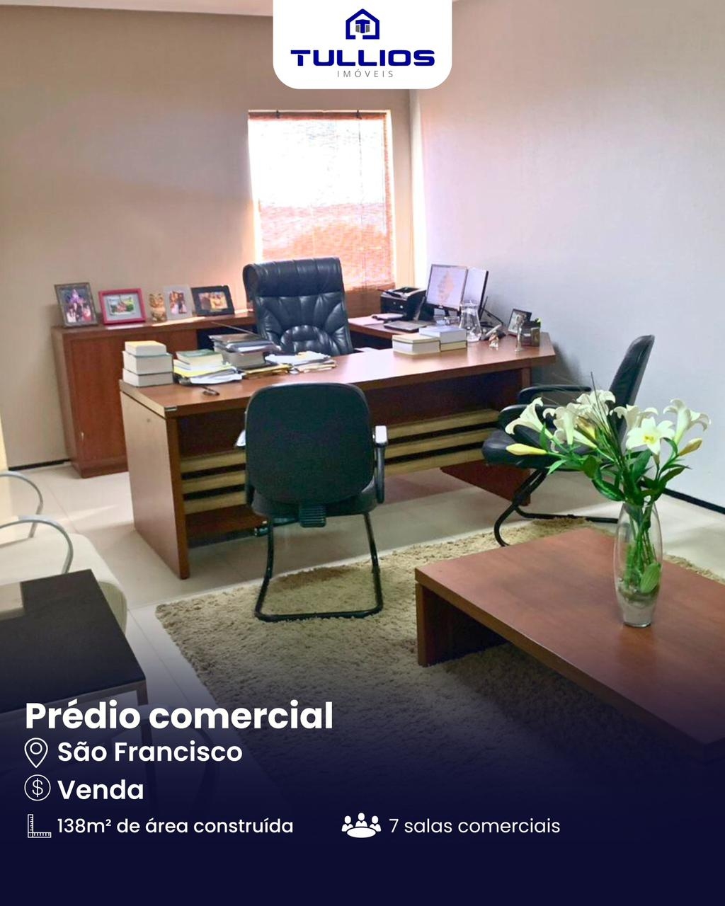 VENDE-SE PRÉDIO COMERCIAL – BAIRRO SÃO FRANCISCO (BASA)