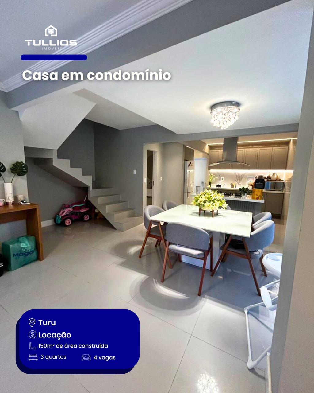 CASA PARA LOCAÇÃO NO TURU!